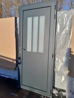 Porte PVC Aluminium gris anthracite 7016, Bricolage & Construction, Châssis & Portes coulissantes, 75 à 150 cm, 150 à 225 cm, Enlèvement