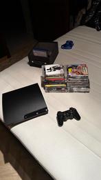 PS3 slim met lot spellen en 3 controllers, Consoles de jeu & Jeux vidéo, Consoles de jeu | Sony PlayStation 3, Avec 1 manette