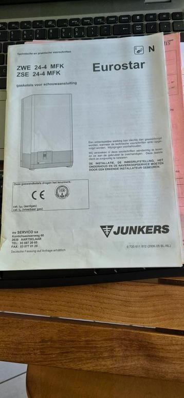 Gaswandketel JUNKERS ZWE 24-4 MFK, Enlèvement