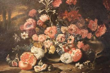 17e eeuws stilleven op koper beschikbaar voor biedingen