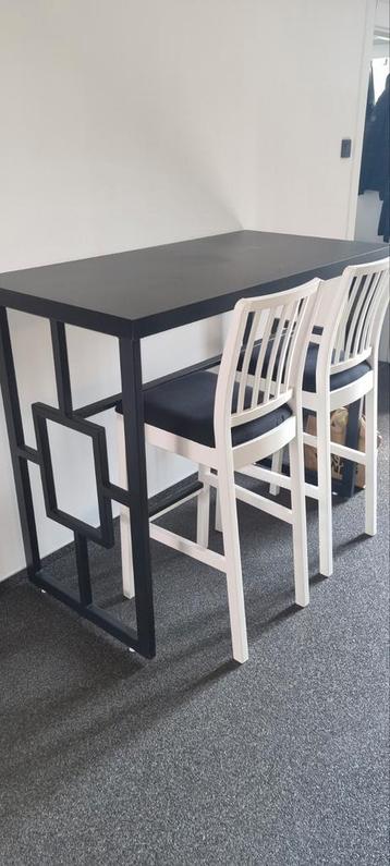Table de bar avec 2 chaises, Enlèvement, Comme neuf