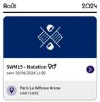 JO Paris Natation 3 Août, Tickets en Kaartjes, Sport | Overige, Augustus