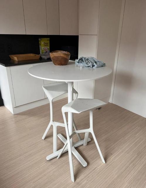 Plank Miura barkruk, Huis en Inrichting, Barkrukken, Zo goed als nieuw, 60 tot 90 cm, Kunststof, 3 krukken, Ophalen