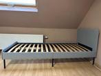 Ikea bed, Grijs, 90 cm, Stof, Eenpersoons