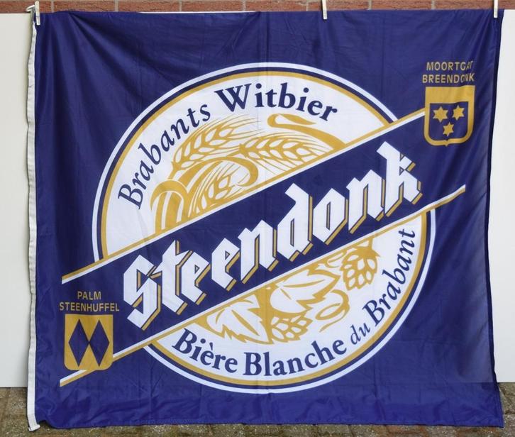 Palm Steenhuffel Steendonk  / Vlag, Verzamelen, Biermerken, Gebruikt, Reclamebord, Plaat of Schild, Palm, Verzenden