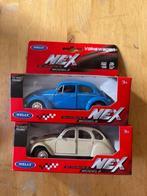 NEX WELLY CITROEN 2CV & VW KEVER, Hobby en Vrije tijd, Modelauto's | 1:24, Nieuw, Welly, Ophalen of Verzenden, Auto