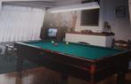 verwarmde biljarttafel 1,33m x 2,40m, Sport en Fitness, Biljarten en Poolen, Ophalen, Zo goed als nieuw, Biljarttafel