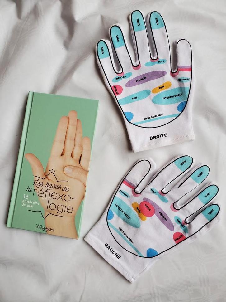 Basisboek reflexologie + handschoenen, Boeken, Gezondheid, Dieet en Voeding, Gelezen, Ophalen of Verzenden