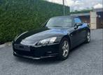 Honda S2000 AP1 zwart leder, Auto's, Honda, Zwart, 4 cilinders, Cabriolet, Zwart