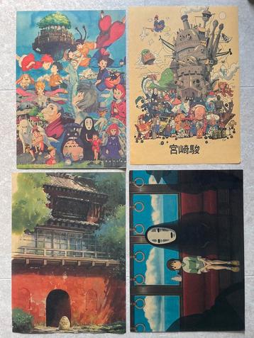 4 x Studio Ghibli posters – 36 x 50 cm beschikbaar voor biedingen