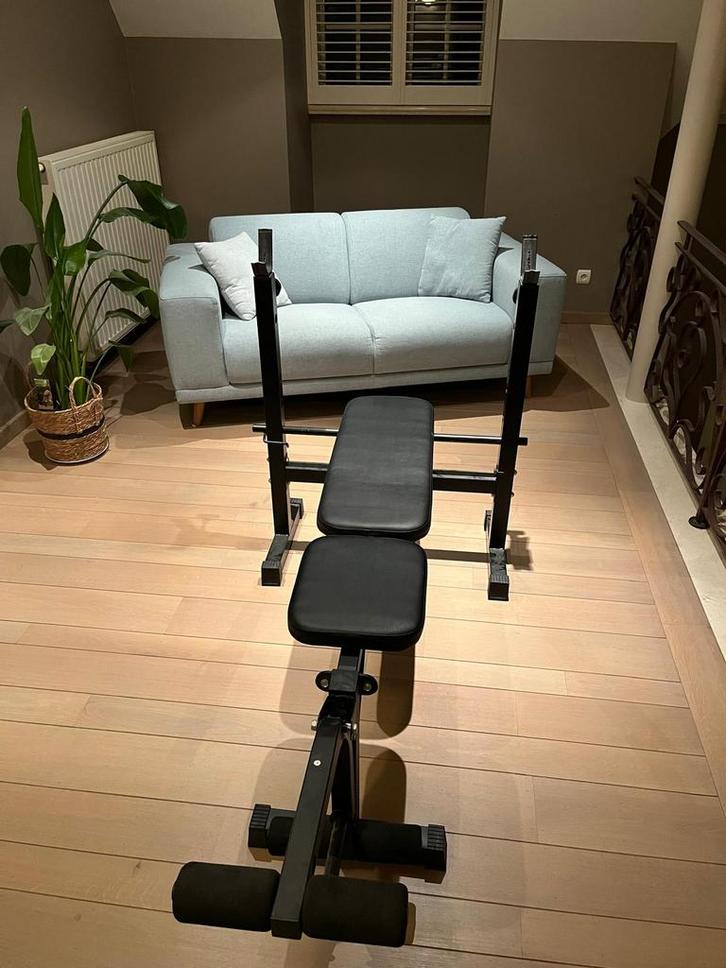 Halterbank, Sports & Fitness, Appareils de fitness, Comme neuf, Centrale électrique, Jambes, Pectoraux, Enlèvement