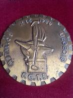 1980 medaille Metallos Liegeois brons FGTB, Postzegels en Munten, Penningen en Medailles, Verzenden, Brons