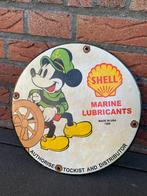 Prachtig Shell emaille bord Mickey Mouse, Verzamelen, Merken en Reclamevoorwerpen, Ophalen of Verzenden, Zo goed als nieuw, Reclamebord