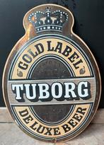 Vintage emaille bord tuborg gold label de luxe beer, Enlèvement ou Envoi, Comme neuf