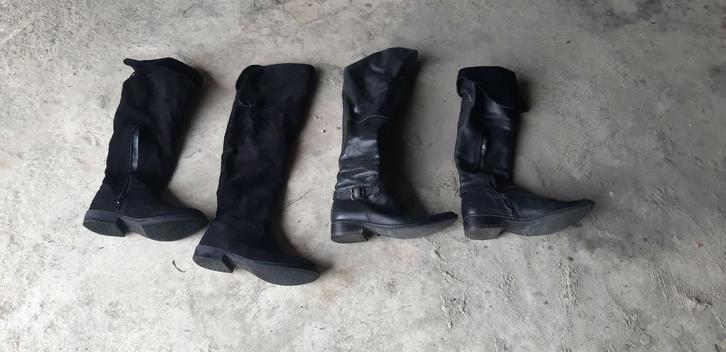 Kledij, Kleding | Dames, Schoenen, Gedragen, Hoge laarzen, Zwart, Ophalen