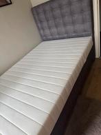 Boxspring Antraciet incl matras - twijfelaar/120x200, Ophalen, Zo goed als nieuw, Twijfelaar