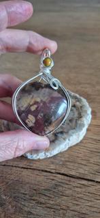 versteendhout edelsteen hanger juwelen kristallen sieraden, Ophalen of Verzenden, Nieuw