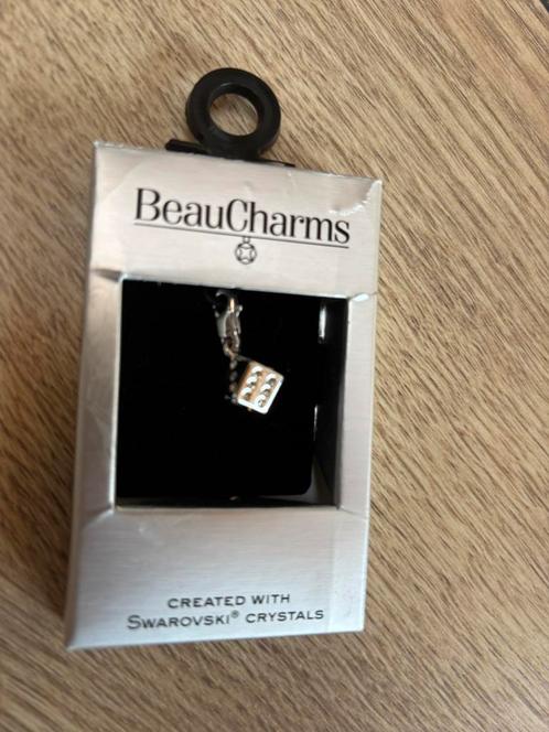 Bedeltje van BeauCharms dobbelsteen met Swarovski, Handtassen en Accessoires, Bedels, Nieuw, Ophalen