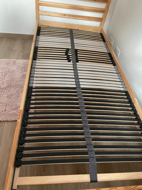Houten eenpersoonsbed Tarva IKEA, Maison & Meubles, Chambre à coucher | Lits, Comme neuf, 200 cm, Enlèvement