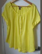 Prachtige blouse van satijn 52, Vêtements | Femmes, Blouses & Tuniques, Comme neuf, Jaune, H&M, Enlèvement ou Envoi