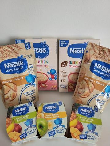7x Nestlé baby fruit snack biscuit junior cereals nestle  beschikbaar voor biedingen