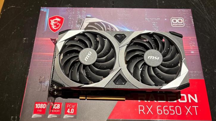MSI AMD Radeon 6650 XT, Computers en Software, Videokaarten, AMD, PCI, GDDR6, Ophalen of Verzenden