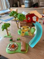 Playmobil boomhut met glijbaan kampvuur, Ophalen of Verzenden, Zo goed als nieuw