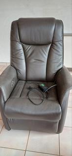 Relaxzetel leder electrisch, Huis en Inrichting, Fauteuils, Ophalen