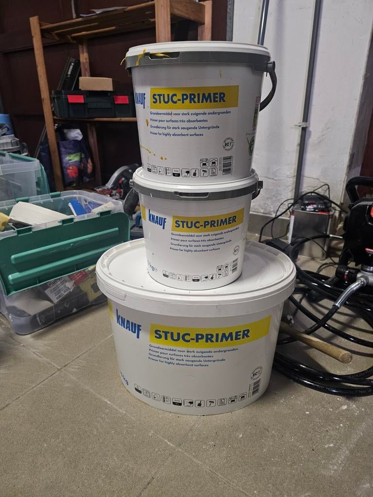 Knauf stuc primer, Ophalen