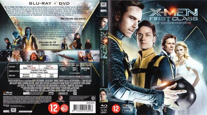 x-men  le commencement (x-men  first class) (blu-ray) neuf, CD & DVD, Blu-ray, Comme neuf, Science-Fiction et Fantasy, Enlèvement ou Envoi