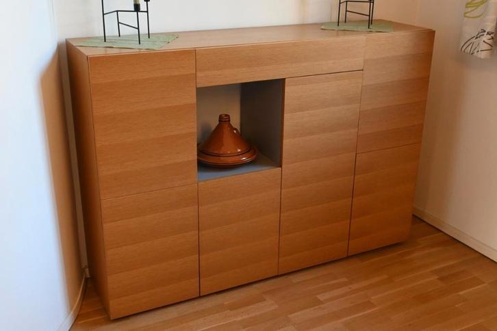 HABITAT buffetkast eikenfineer, Huis en Inrichting, Kasten | Buffetkasten, Gebruikt, 100 tot 150 cm, 150 tot 200 cm, 25 tot 50 cm