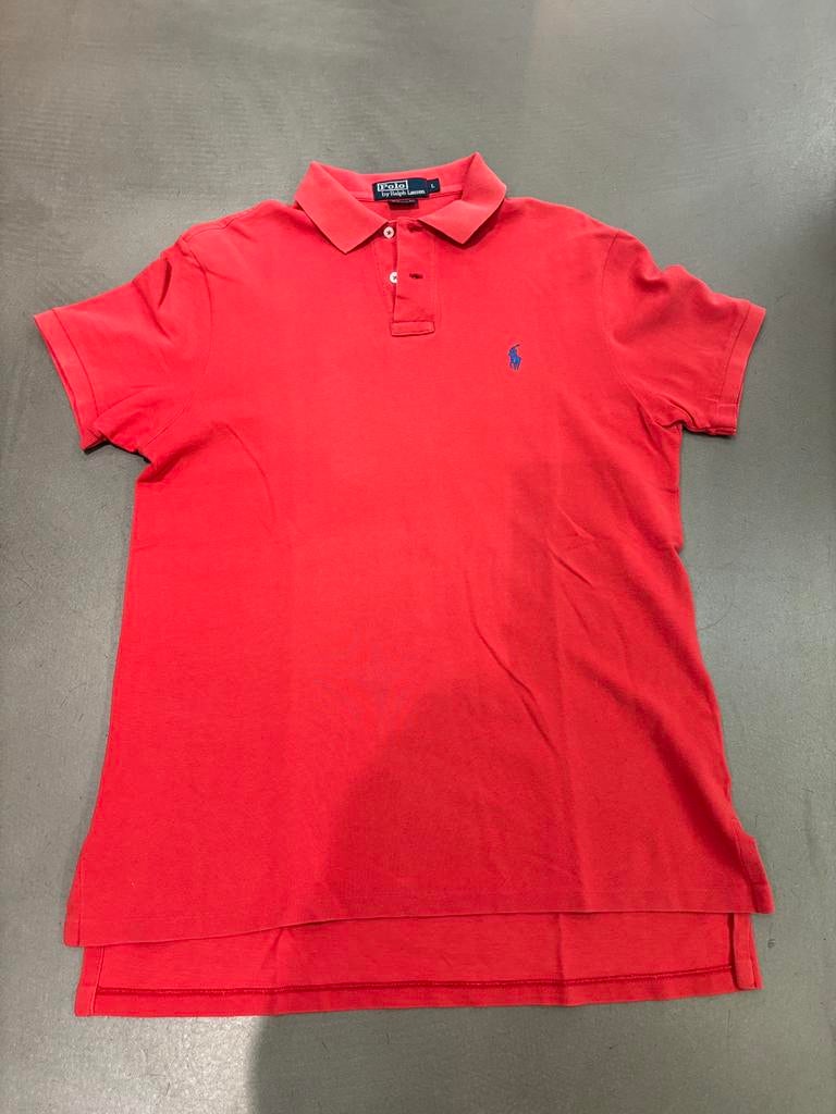 Polo Ralph Lauren taille L coupe personnalisée, Enlèvement ou Envoi, Comme neuf, Taille 52/54 (L), Rouge