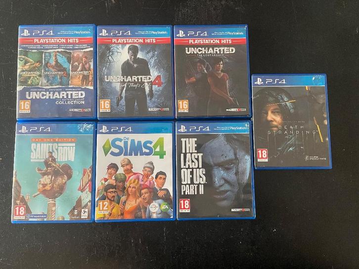 PS4 spellen (Uncharted, Last of Us, Death Stranding), Consoles de jeu & Jeux vidéo, Jeux | Sony PlayStation 4, Comme neuf, Aventure et Action