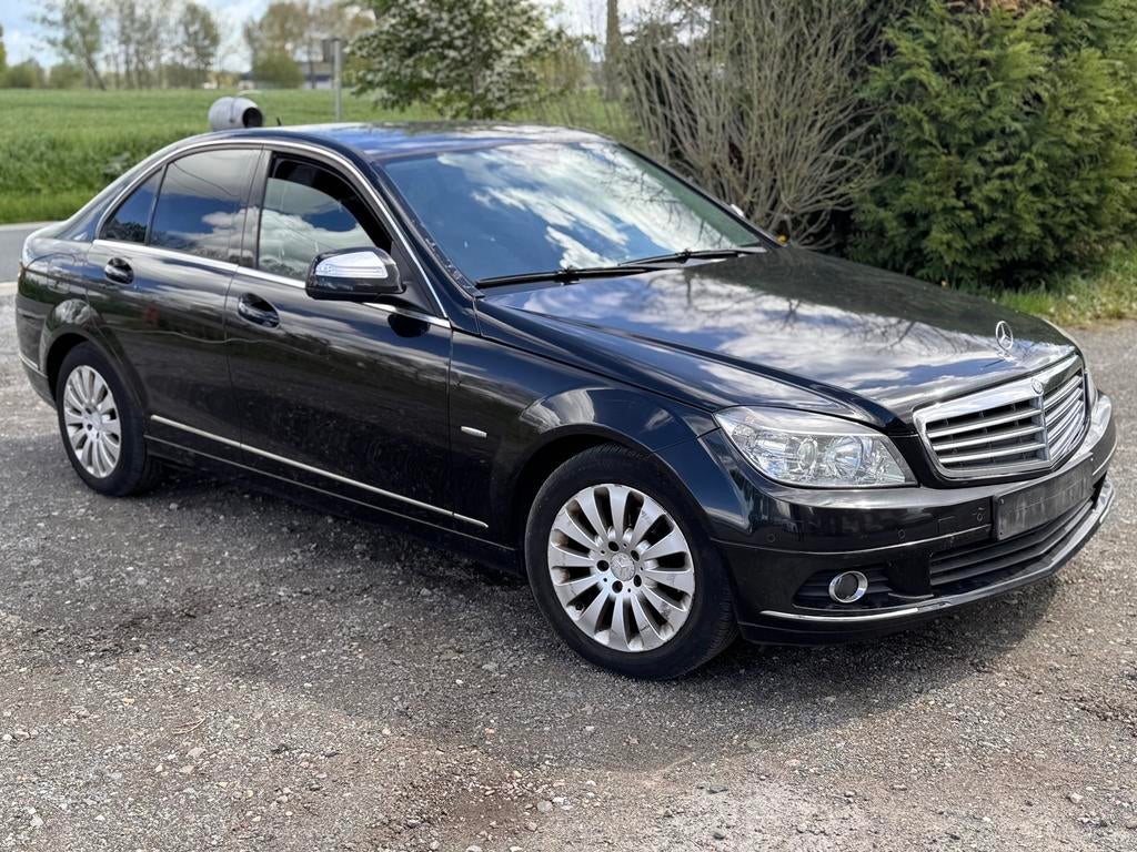 Mercedes C200Cdi 2008 Elegance, Auto's, Mercedes-Benz, 4 deurs, Parkeersensor, Zwart, Bedrijf
