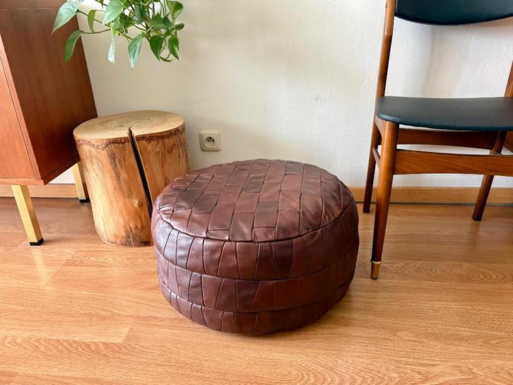 Vintage poef, Huis en Inrichting, Woonaccessoires | Overige, Gebruikt, Ophalen