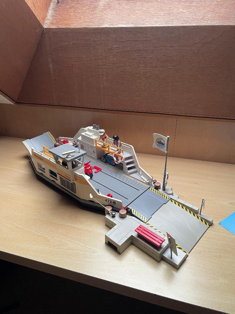 Playmobil ferryboot compleet, Ophalen, Zo goed als nieuw, Complete set