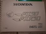 Honda px 50 pxr 50 parts list 1984, Ophalen of Verzenden