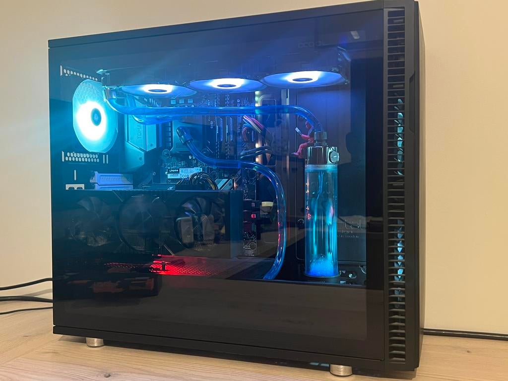 Gaming PC – RTX 3080 – Custom Hardline Watercooling, Computers en Software, Desktop Pc's, Zo goed als nieuw, Gaming, Ophalen of Verzenden