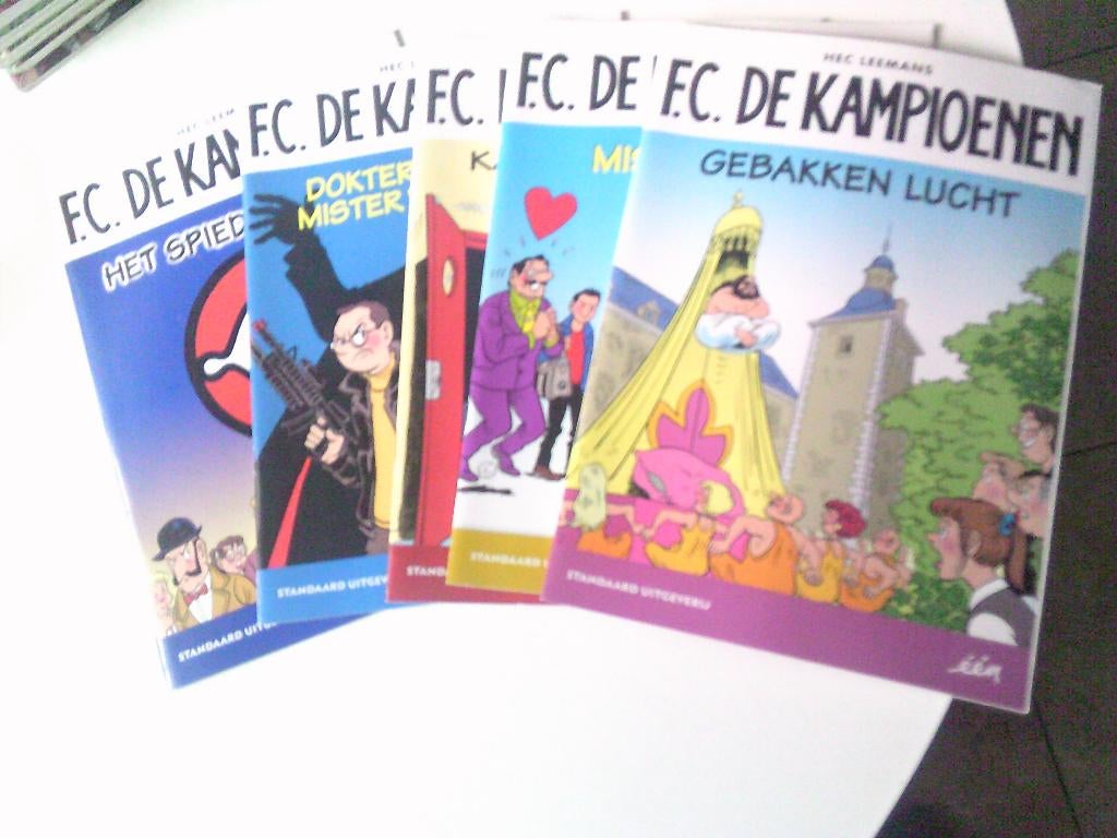 5 boeken F C de kampioenen, Meerdere stripboeken, Ophalen, Zo goed als nieuw, Hec Leemans