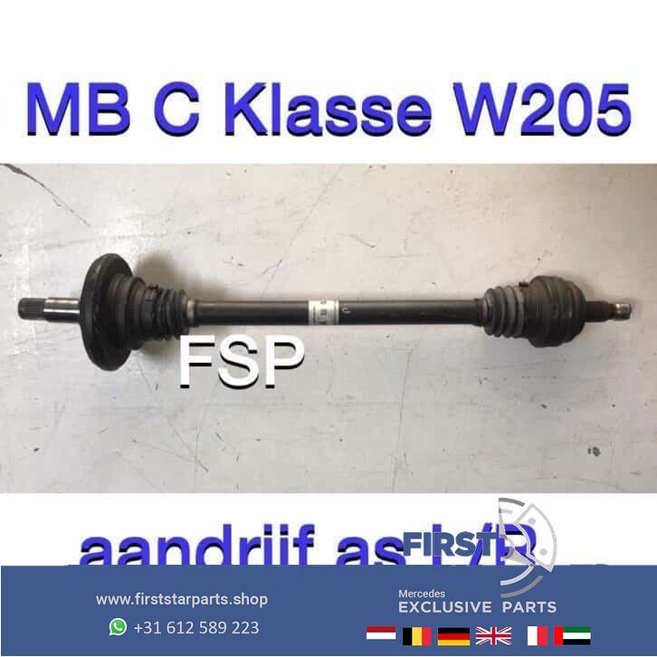 W205 C Klasse aandrijfas steek as L/R Mercedes C Klasse 2018, Gebruikt, -, Ophalen of Verzenden, -