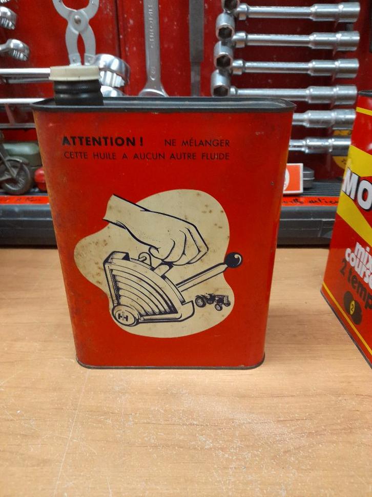 ancien bidon huile vide mc cormick fluide tracteur, Collections, Marques & Objets publicitaires, Utilisé, Autres types, Envoi