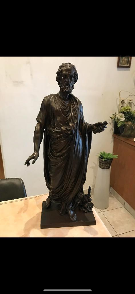 Superbe statue en bronze – style XIXe siècle – signée Moreau, Antiquités & Art, Antiquités | Bronze & Cuivre, Bronze, Enlèvement
