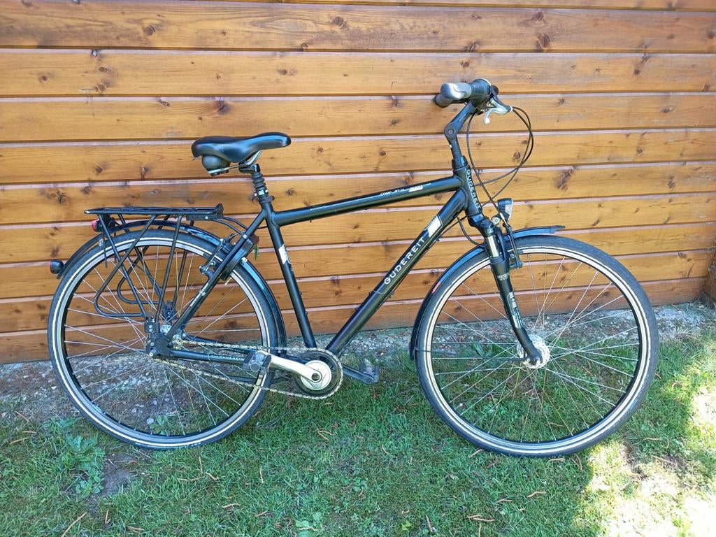 Aluminium herenfiets met 7 versnellingen, Vering, Velgrem, Zo goed als nieuw, 53 tot 57 cm