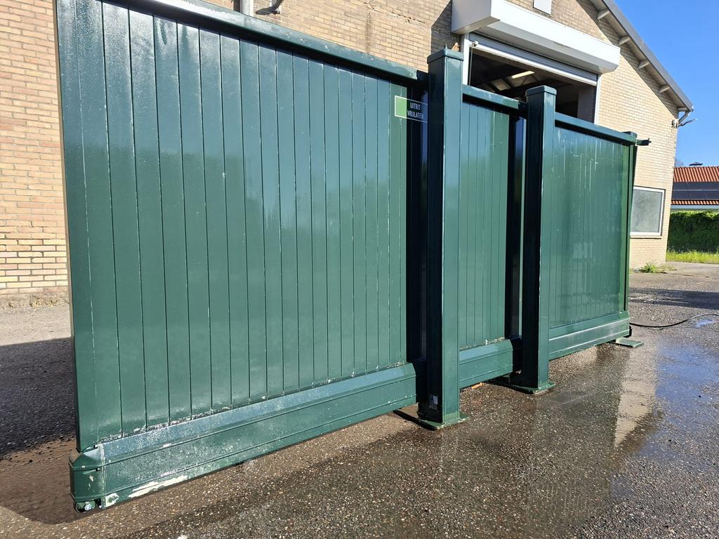 Dichte vrijdragende schuifpoort, Enlèvement, Comme neuf, Porte coulissante