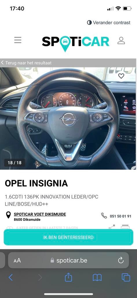 Opel insignia OPC Line 1.6 Diesel, Autos : Pièces & Accessoires, Enlèvement, Opel