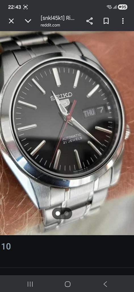 Montre seiko automatique comme neuf, Bijoux, Sacs & Beauté, Montres | Hommes, Enlèvement, Acier, Acier, Seiko