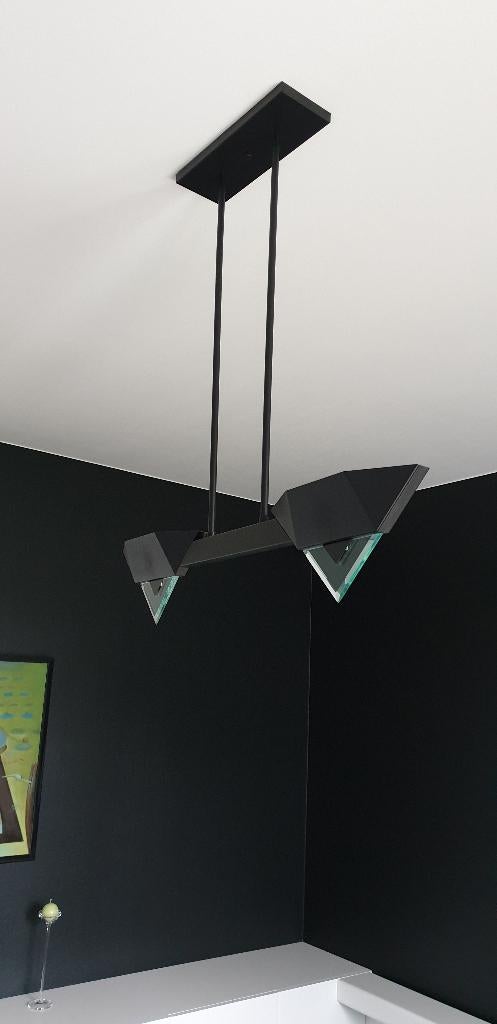 Design luchter, Ophalen, Zo goed als nieuw, Glas