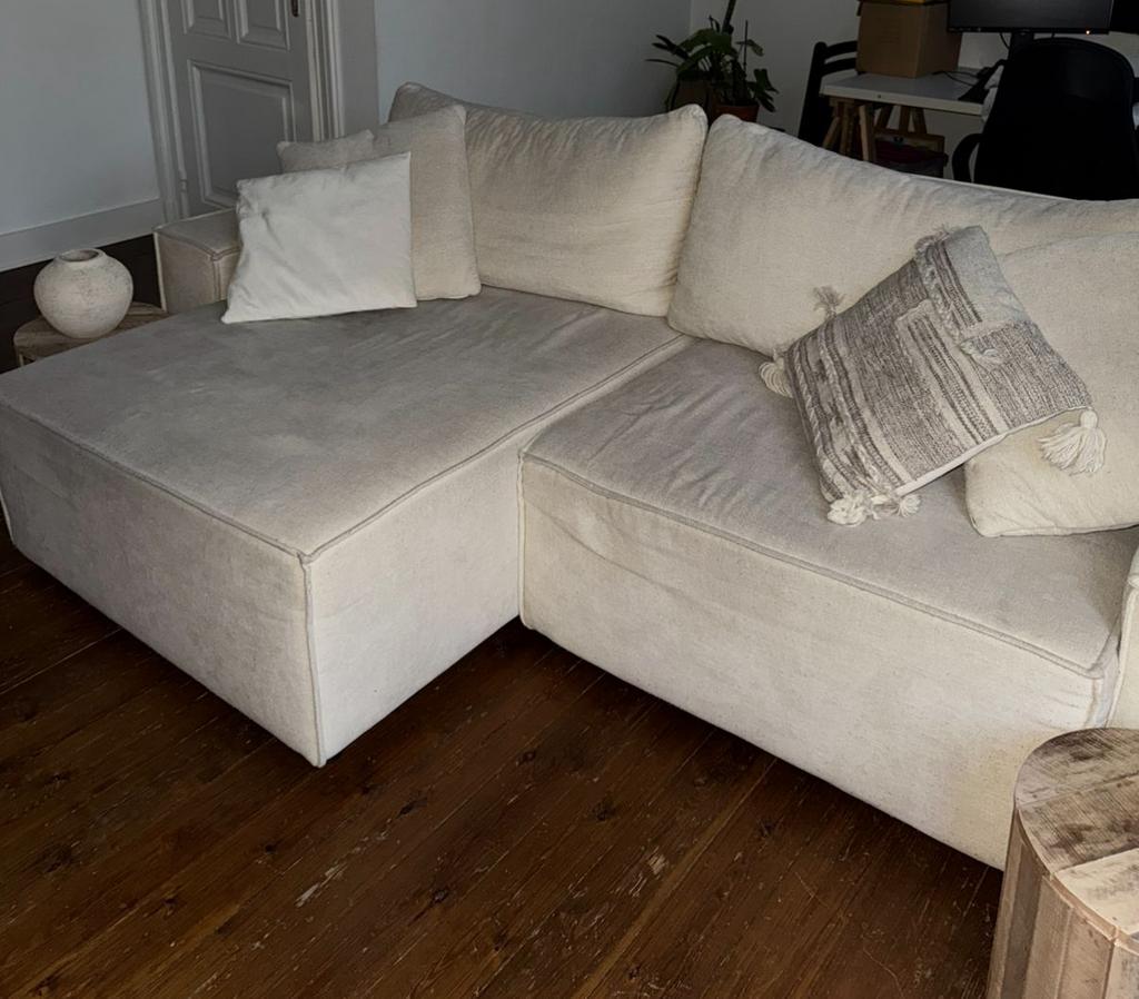 Canapé 4p avec méridienne amovibleconvertible en canapé lit, Maison & Meubles, Enlèvement, Comme neuf