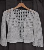 1/38. Gilet coton blanc pour fille de taille 116, Kinderen en Baby's, Kinderkleding | Maat 116, Ophalen of Verzenden, Zo goed als nieuw