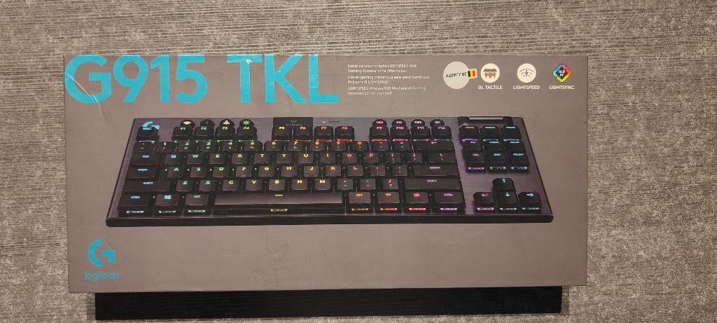 Mechanisch toetsenbord G915TKL Logitech, Computers en Software, Toetsenborden, Zo goed als nieuw, Azerty, Draadloos, Ophalen